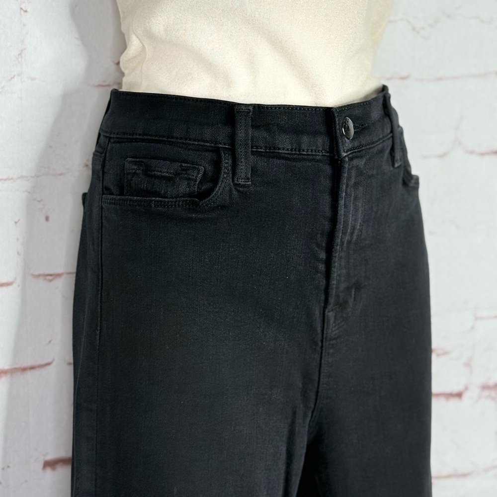 J BRAND Maria High Rise Size 29 Black Straight Denim Jeans 28 Inch Waist - Picture 2 of 16